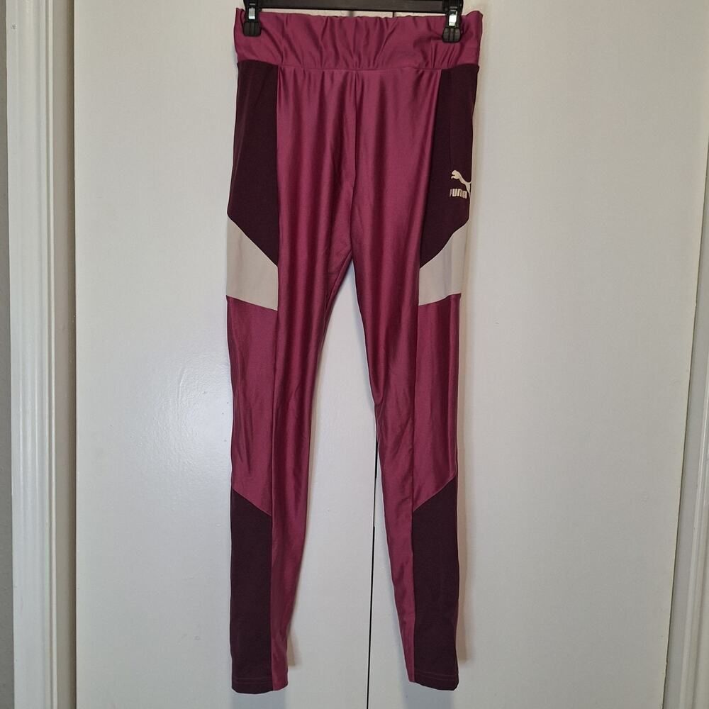 Puma Athletic Colorblock Leggings Size Large